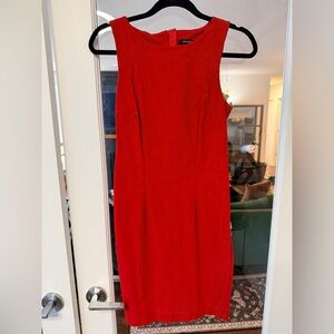 RW&CO. Vibrant Red Midi Dress- stretchy !